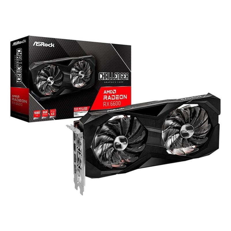 Placa de Vídeo RX 6600 CLD 8G ASRock AMD Radeon, 8GB, GDDR6 - 90